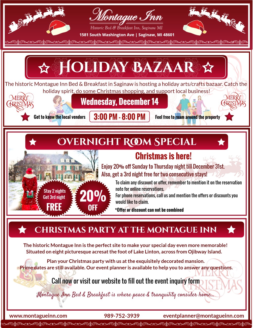 Montague Inn presents holiday bazaar